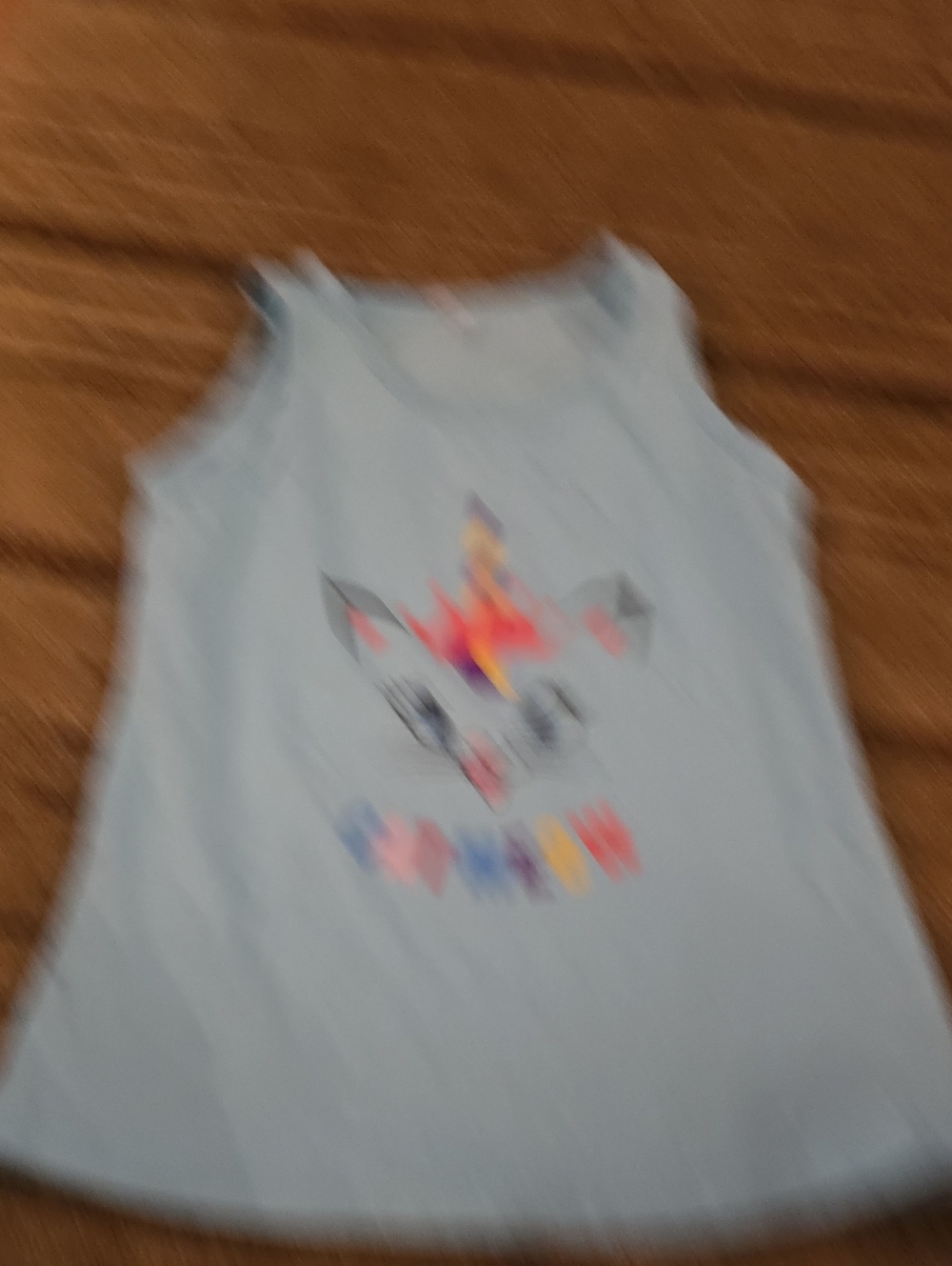 5/25 Light Blue Unicorn Graphic Tank Top for Girls Size 6